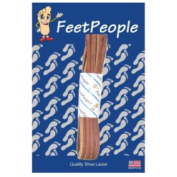 FeetPeople Leather Shoe/Boot Laces, Cherokee Brown