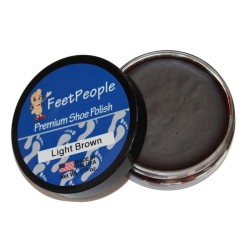 FeetPeople Premium Shoe Polish, 1.625 Oz., Light Brown