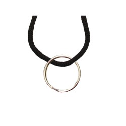 FeetPeople Round Lace Key Chain, Black FeetPeople Round Lace Key Chain, Black