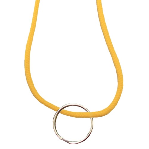 FeetPeople Round Lace Key Chain, Gold