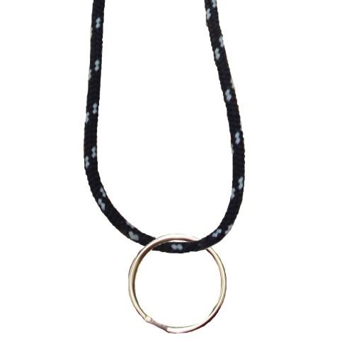 FeetPeople Round Lace Key Chain, Navy With Carolina Blue Chip FeetPeople Round Lace Key Chain, Navy With Carolina Blue Chip