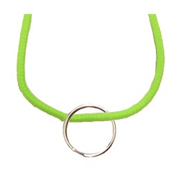 FeetPeople Round Lace Key Chain, Neon Green FeetPeople Round Lace Key Chain, Neon Green
