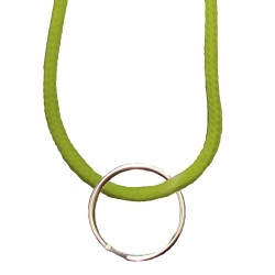 FeetPeople Round Lace Key Chain, Neon Yellow FeetPeople Round Lace Key Chain, Neon Yellow