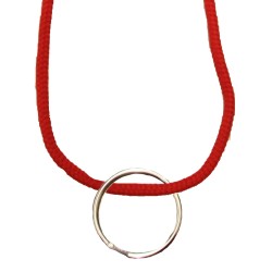 FeetPeople Round Lace Key Chain, Red FeetPeople Round Lace Key Chain, Red