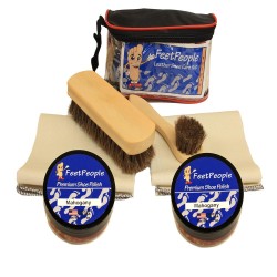 FeetPeople Deluxe Leather Care Kit with Travel Bag, Mahogany FeetPeople Deluxe Leather Care Kit with Travel Bag, Mahogany