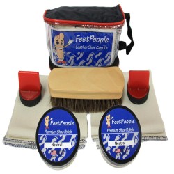 FeetPeople Premium Leather Care Kit with Travel Bag, Neutral