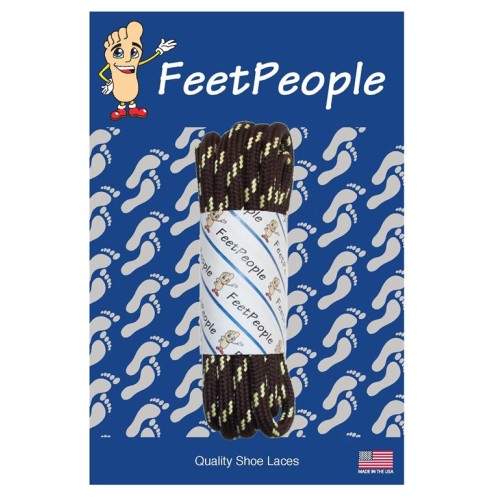 FeetPeople Strong Round Laces, Brown Reinforced w/ Natural Kevlar FeetPeople Strong Round Laces, Brown Reinforced w/ Natural Kevlar