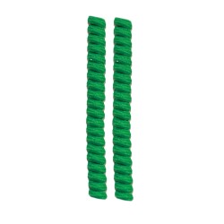 FootGalaxy Twister Curly Laces, Kelly Green