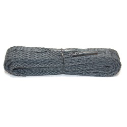 FootGalaxy High Quality Flat Laces For Boots And Shoes, Charcoal