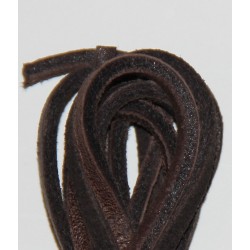 FootGalaxy Brown Leather Laces for Boots and Shoes