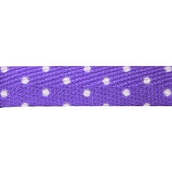 FootGalaxy Purple with White Dot Printed Shoe Laces FootGalaxy Purple with White Dot Printed Shoe Laces
