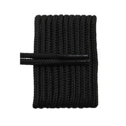 FeetPeople High Quality Round Laces For Boots And Shoes, Black