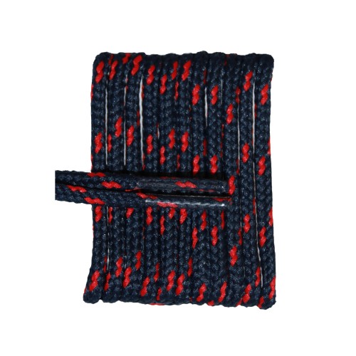 FootGalaxy High Quality Round Laces For Boots And Shoes, Navy With Red Chip FootGalaxy High Quality Round Laces For Boots And Shoes, Navy With Red Chip