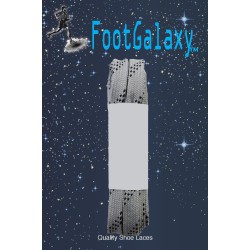 FootGalaxy Strong Flat Laces, Gray Reinforced w/ Black Kevlar FootGalaxy Strong Flat Laces, Gray Reinforced w/ Black Kevlar