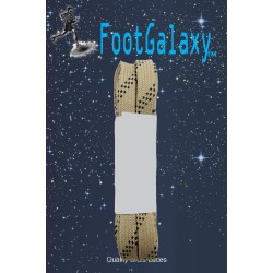 FootGalaxy Strong Flat Laces, Tan Reinforced w/ Black Kevlar FootGalaxy Strong Flat Laces, Tan Reinforced w/ Black Kevlar