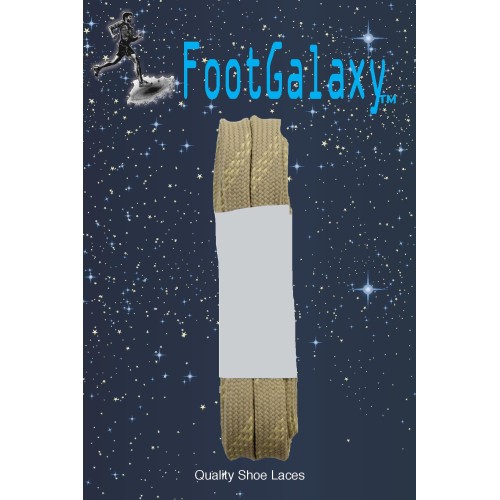 FootGalaxy Strong Flat Laces, Tan Reinforced w/ Natural Kevlar FootGalaxy Strong Flat Laces, Tan Reinforced w/ Natural Kevlar