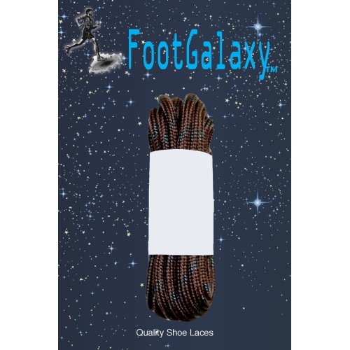 FootGalaxy Strong Round Laces, Brown Reinforced w/ Black Kevlar FootGalaxy Strong Round Laces, Brown Reinforced w/ Black Kevlar