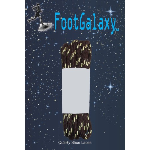FootGalaxy Strong Round Laces, Brown Reinforced w/ Natural Kevlar FootGalaxy Strong Round Laces, Brown Reinforced w/ Natural Kevlar