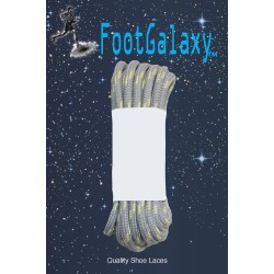 FootGalaxy Strong Round Laces, Gray Reinforced w/ Natural Kevlar FootGalaxy Strong Round Laces, Gray Reinforced w/ Natural Kevlar