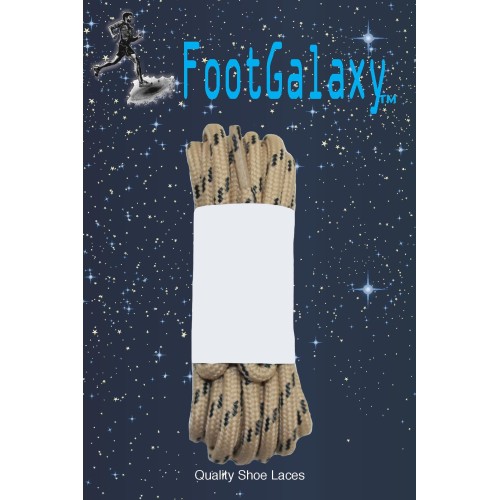FootGalaxy Strong Round Laces, Tan Reinforced w/ Black Kevlar FootGalaxy Strong Round Laces, Tan Reinforced w/ Black Kevlar