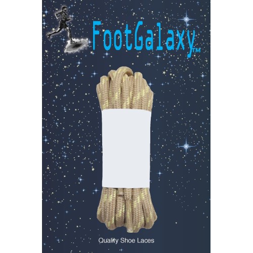 FootGalaxy Strong Round Laces, Tan Reinforced w/ Natural Kevlar FootGalaxy Strong Round Laces, Tan Reinforced w/ Natural Kevlar