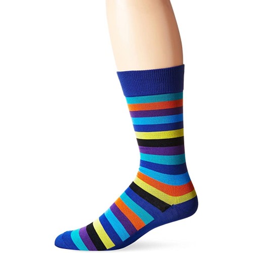 HotSox Mens Fun Stripe Crew Socks, Royal, 1 Pair, Mens Shoe 6-12.5 HotSox Mens Fun Stripe Crew Socks, Royal, 1 Pair, Mens Shoe 6-12.5