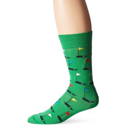 Hot Sox Men's Novelty Sporting Crew Socks, Golf (Green), Shoe Size: 6-12 Hot Sox Men's Novelty Sporting Crew Socks, Golf (Green), Shoe Size: 6-12