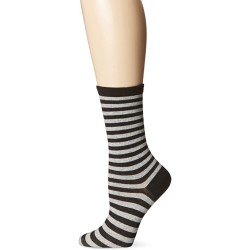 HotSox Womens Thin Stripe Socks, Grey Heather, 1 Pair, Womens Shoe 4-10