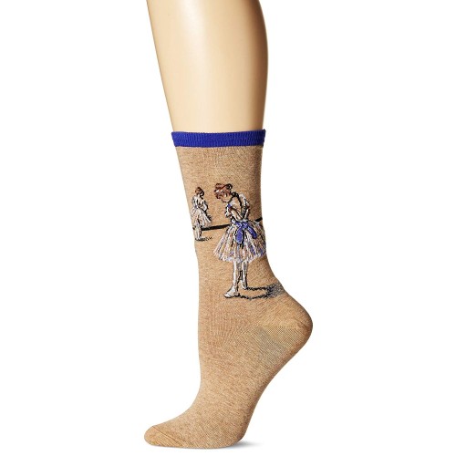 Hot Sox Women's Artist Series Crew Socks | Degas Study Dancer, Royal, Shoe Size: 4-10 Hot Sox Women's Artist Series Crew Socks | Degas Study Dancer, Royal, Shoe Size: 4-10