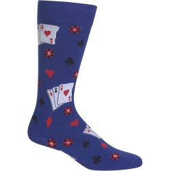 HotSox Mens Gambling Socks, Dark Blue, 1 Pair, Mens Shoe 6-12.5 HotSox Mens Gambling Socks, Dark Blue, 1 Pair, Mens Shoe 6-12.5