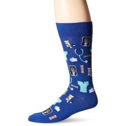 Hot Sox Men's Crew Socks, Medical (Dark Blue), Shoe Size: 6-12 Hot Sox Men's Crew Socks, Medical (Dark Blue), Shoe Size: 6-12