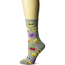 HotSox Womens Emoji Socks, Sweatshirt Grey Heather, 1 Pair, Womens Shoe 4-10 HotSox Womens Emoji Socks, Sweatshirt Grey Heather, 1 Pair, Womens Shoe 4-10