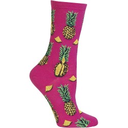 HotSox Womens Pineapples Socks, Daiquiri, 1 Pair, Womens Shoe 4-10 HotSox Womens Pineapples Socks, Daiquiri, 1 Pair, Womens Shoe 4-10