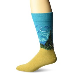 HotSox Mens Wheat Field with Cypress Socks, Assortment 1, 1 Pair, Mens Shoe 6-12.5 HotSox Mens Wheat Field with Cypress Socks, Assortment 1, 1 Pair, Mens Shoe 6-12.5