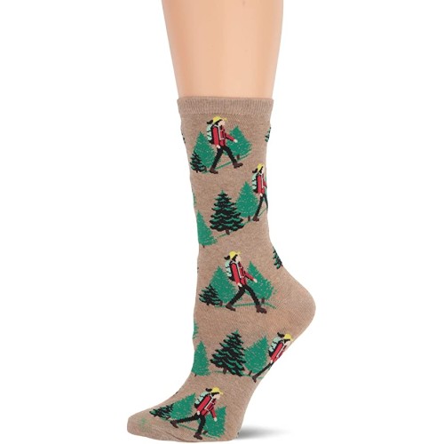 HotSox Womens Hiker Socks, Hemp Heather, 1 Pair, Womens Shoe Size 4-10