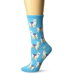 HotSox Womens Llamas Socks, Light Blue, 1 Pair, Womens Shoe 4-10 HotSox Womens Llamas Socks, Light Blue, 1 Pair, Womens Shoe 4-10