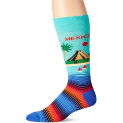 HotSox Mens Mexico Socks, Mint, 1 Pair, Mens Shoe 6-12.5
