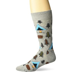 HotSox Mens Bear Tent Socks, Sweat Shirt Grey Heather, 1 Pair, Mens Shoe Size 6-12.5 HotSox Mens Bear Tent Socks, Sweat Shirt Grey Heather, 1 Pair, Mens Shoe Size 6-12.5