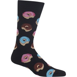 HotSox Mens Donuts Socks, Black, 1 Pair, Mens Shoe 6-12.5 HotSox Mens Donuts Socks, Black, 1 Pair, Mens Shoe 6-12.5