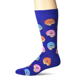 HotSox Mens Donuts Socks, Dark Blue, 1 Pair, Mens Shoe 6-12.5 HotSox Mens Donuts Socks, Dark Blue, 1 Pair, Mens Shoe 6-12.5