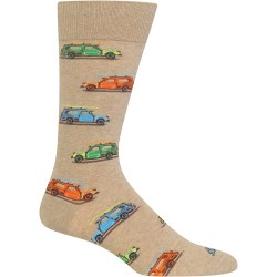 HotSox Mens Woody Surfer Car Socks, Hemp Heather, 1 Pair, Mens Shoe Size 6-12.5 HotSox Mens Woody Surfer Car Socks, Hemp Heather, 1 Pair, Mens Shoe Size 6-12.5