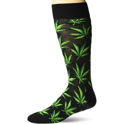 HotSox Mens Weed Socks, Black, 1 Pair, Mens Shoe Size 6-12.5 HotSox Mens Weed Socks, Black, 1 Pair, Mens Shoe Size 6-12.5