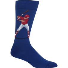 HotSox Mens Baseball Batter Socks, Dark Blue, 1 Pair, Mens Shoe 6-12.5