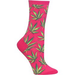 HotSox Womens Marijuana Socks, Hot Pink, 1 Pair, Womens Shoe 4-10 HotSox Womens Marijuana Socks, Hot Pink, 1 Pair, Womens Shoe 4-10