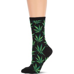 HotSox Womens Marijuana Socks, Black, 1 Pair, Womens Shoe 4-10 HotSox Womens Marijuana Socks, Black, 1 Pair, Womens Shoe 4-10