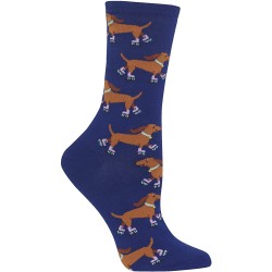 HotSox Womens Rollerskating Dog Socks, Dark Blue, 1 Pair, Womens Shoe Size 4-10 HotSox Womens Rollerskating Dog Socks, Dark Blue, 1 Pair, Womens Shoe Size 4-10