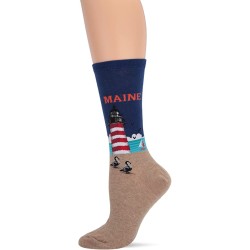 HotSox Womens Maine Socks, Dark Blue, 1 Pair, Womens Shoe 4-10 HotSox Womens Maine Socks, Dark Blue, 1 Pair, Womens Shoe 4-10