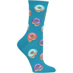 HotSox Womens Donut Socks, Turquoise, 1 Pair, Womens Shoe 4-10 HotSox Womens Donut Socks, Turquoise, 1 Pair, Womens Shoe 4-10