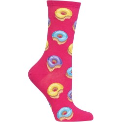 HotSox Womens Donut Socks, Hot Pink, 1 Pair, Womens Shoe 4-10 HotSox Womens Donut Socks, Hot Pink, 1 Pair, Womens Shoe 4-10