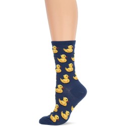 HotSox Womens Rubber Ducks Socks, Dark Blue, 1 Pair, Womens Shoe Size 4-10 HotSox Womens Rubber Ducks Socks, Dark Blue, 1 Pair, Womens Shoe Size 4-10